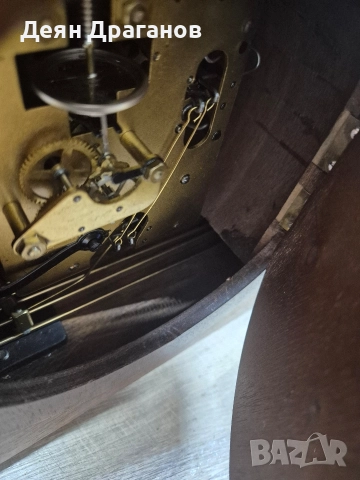 Стар немски каминен часовник, снимка 2 - Антикварни и старинни предмети - 52725128