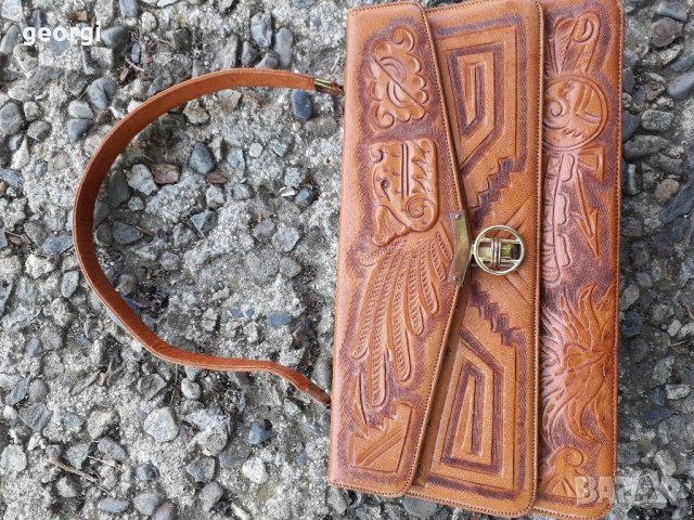 Дамска луксозна кожена чанта уникат  2/3, снимка 15 - Чанти - 30221914