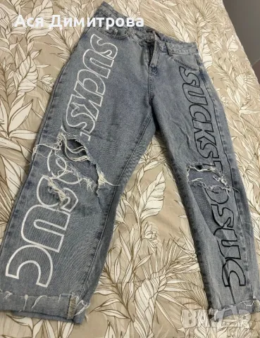 Дамски дънки “Barcode station”, снимка 2 - Дънки - 49059965
