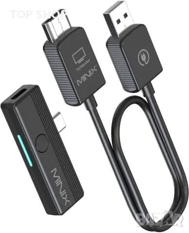 MINIX C1 Plus безжичен HDMI предавател и приемник, преносим HDMI безжичен удължител 2.4G/5GHz, 50 м