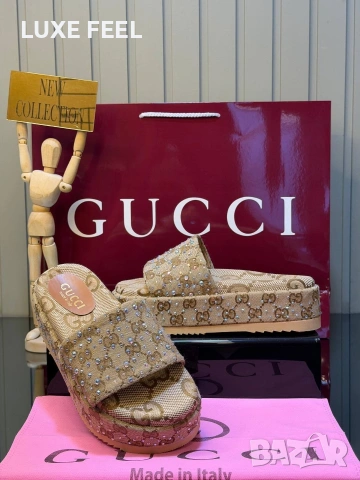 GUCCI ✨Дамски Чехли 36-41, снимка 2 - Чехли - 54282519