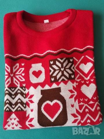 Коледен пуловер "Nutella" , снимка 3 - Блузи с дълъг ръкав и пуловери - 35174070
