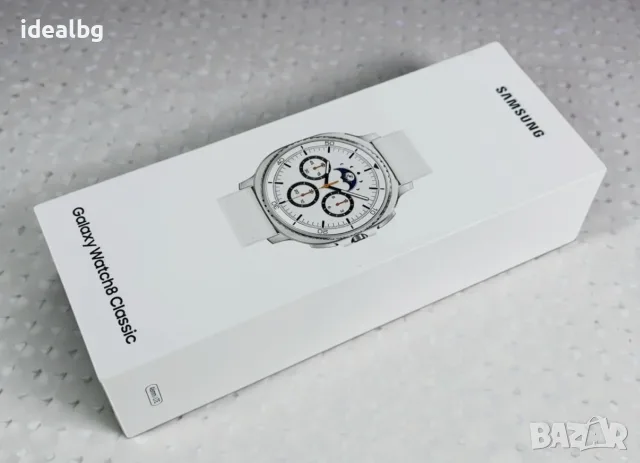 НОВ! Смарт Часовник Samsung Watch 8 Classic LTE 46mm Black / White 2г. Гаранция!, снимка 4 - Смарт гривни - 55922400