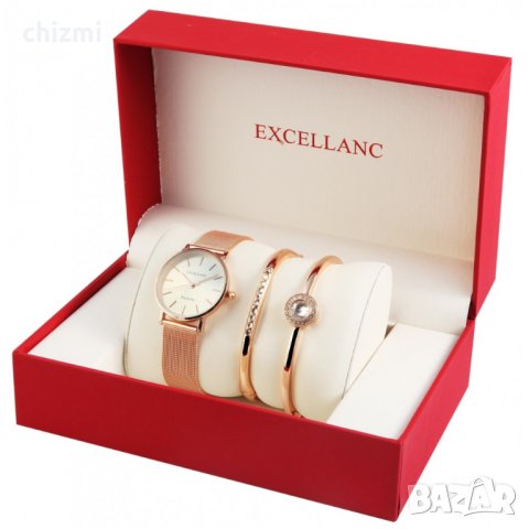 Подаръчни комплекти Excellanc за жени: часовник + бижу, снимка 4 - Подаръци за жени - 42627990