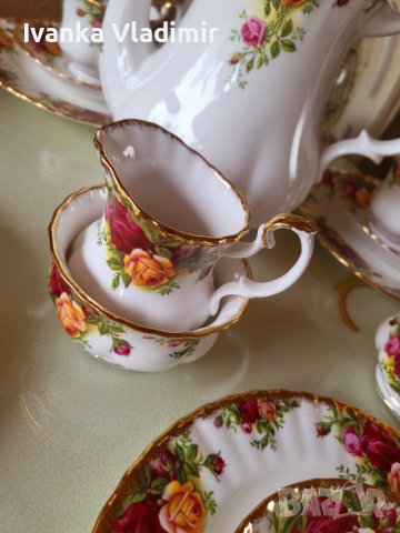 Сервиз за чай/кафе Royal Albert Old County Rose , снимка 3 - Сервизи - 40595857