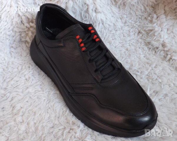 Обувки, естествена кожа, черни, код 541/ББ1/69, снимка 1 - Ежедневни обувки - 37357222