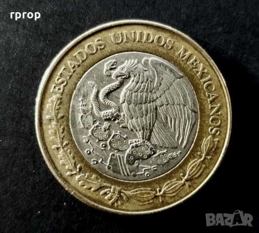 Монета . Мексико . 10 песо . 2002 г., снимка 2 - Нумизматика и бонистика - 32147777