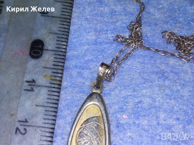 ФИН СРЕБЪРЕН АРТ МЕДАЛЬОН СРЕБРО 925 ITALY със СРЕБРНО СИНЖИРЧЕ - С НУЖДА от ЛЕК РЕМОНТ! 43292, снимка 13 - Колиета, медальони, синджири - 44692044