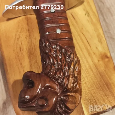 Нож голям за Колекция или сувенир с лъвска глава , снимка 4 - Колекции - 50151180