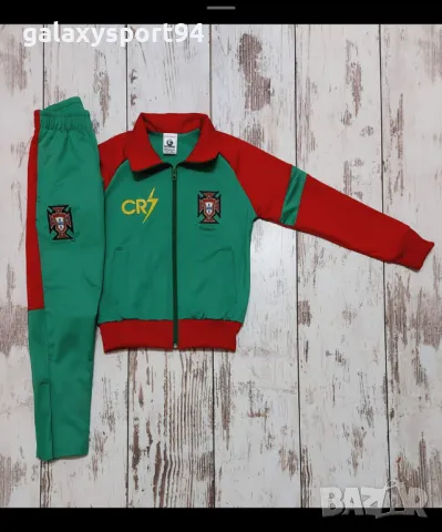 Червен Детски Екип CR7 RONALDO Португалия 2025г Комплект с шорти и анцуг 128, снимка 9 - Футбол - 49674902