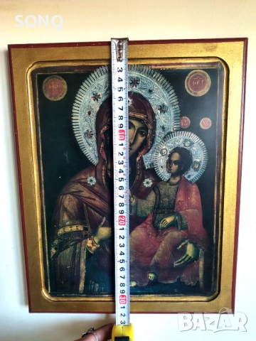 Красива Икона Света Богородица С Младенеца, снимка 6 - Икони - 54020107