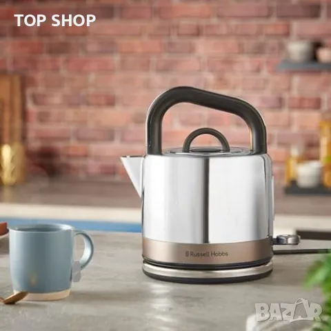 Нова Бърза Електрическа Кана Russell Hobbs Luna 1.7L Неръждаема Стомана, снимка 5 - Кани - 49956820
