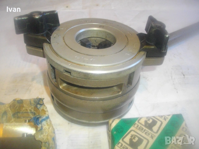 Чехословашка винторезка JOPAL 1 до 1" резби тръби като нова старо качество с ножове 1" винтонарезка, снимка 4 - Други инструменти - 53306145