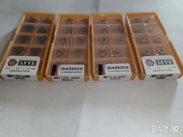Комплект 10 броя стругарски пластини резба MMT 11IR AG60,11ЕR AG60 , снимка 2 - Стругове - 53910413
