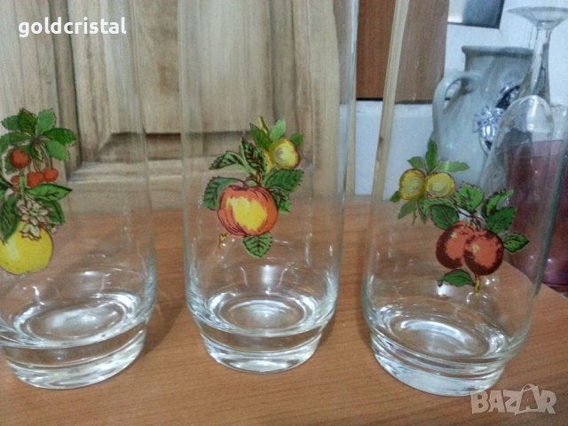 Водни стъклени чаши, снимка 6 - Антикварни и старинни предмети - 38583969