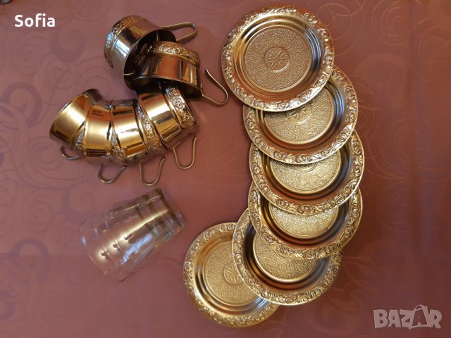 Колекция СССР/ Сервиз Мелхиор за кафе: Стакани,подстакани и чашки от 70-80те, снимка 9 - Сервизи - 32205074