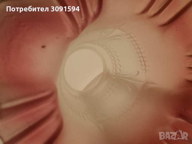 Винтидж абажур от стъкло в стил ар нуво, снимка 8 - Антикварни и старинни предмети - 40825516