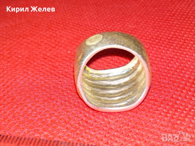 СТАР АР НУВО СТИЛ АВТОРСКИ СРЕБЪРЕН ПРЪСТЕН ВИСОКА ПРОБА СРЕБРО с ПЕЧАТ на МАЙСТОРА 43802, снимка 10 - Антикварни и старинни предмети - 44612856