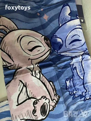 Детски спален комплект от две части Стич / Lilo and Stitch 100×135 cm, 40×60 cm, снимка 11 - Спално бельо и завивки - 48465025