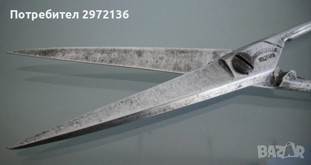 Ножица Mann Federlein Solingen Солинген, снимка 6 - Антикварни и старинни предмети - 53303972