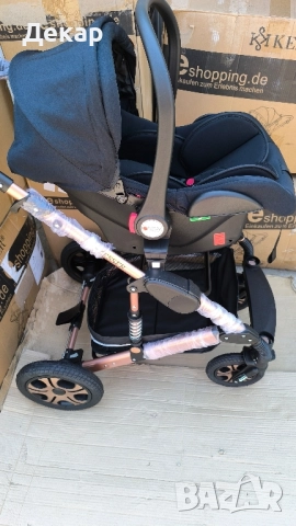 Комбинирана количка 3 в 1 вкл. кош за новородено/кола, зимен/летен кош, снимка 6 - Детски колички - 51090036