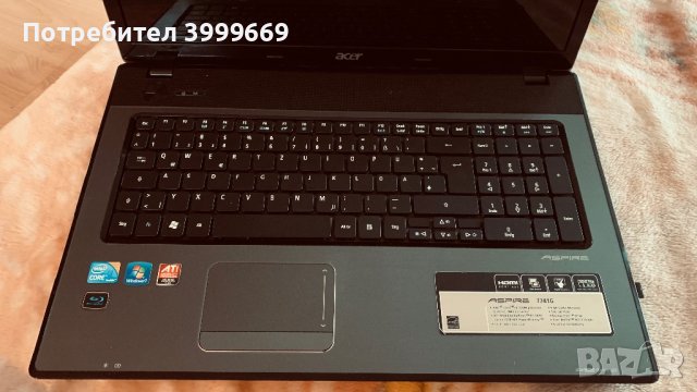 Лаптоп Acer Aspire 7741G, снимка 1