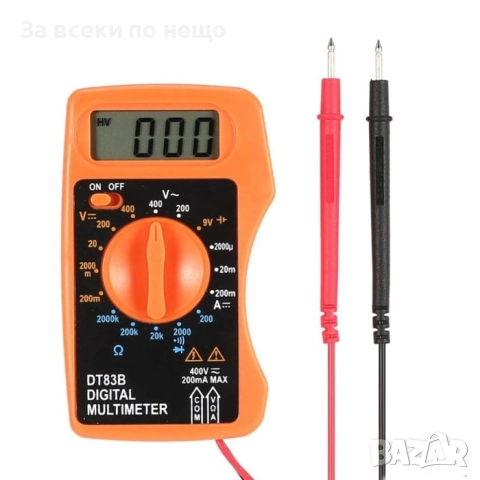 Дигитален мултиметър DT83B  263 – Мини мултицет с ръчен избор на обхват