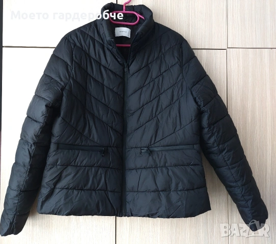 Дамско черно преходно яке размер ХЛ