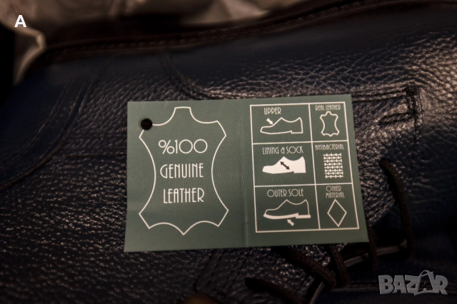 Мъжки кожени боти от естествена кожа - 44 номер (тъмно сини) Ducavelli, снимка 9 - Мъжки боти - 52902568