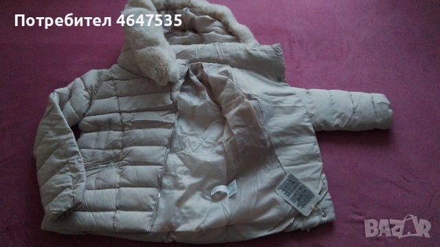 Ново Зимно дамско яке с пухена яка - 65 лв., снимка 2 - Якета - 52367380