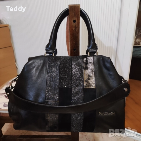 Нова луксозна италианска кожена чанта Nero Giardini, снимка 8 - Чанти - 52022702