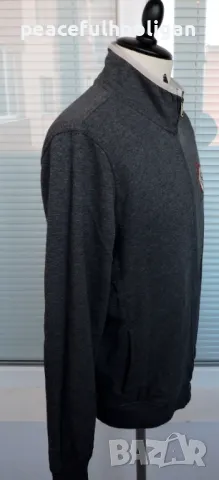 Napapijri Men's Grey Long Sleeve Full Zipped Outdoor Track Top Jacket Size L, снимка 4 - Суичъри - 48455638