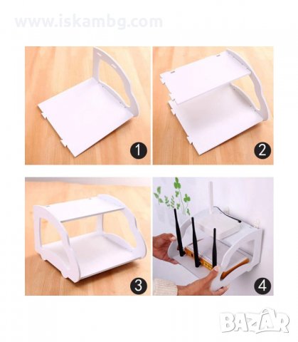 СТЕННА ЕТАЖЕРКА И ПОСТАВКА ЗА РУТЕР - код 2811, снимка 6 - Други стоки за дома - 33917106