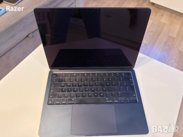 Macbook AiR 13 M2  8/128 Midnight Blue 2022 100% батерия, Гаранционен, снимка 2 - Лаптопи за дома - 52840313