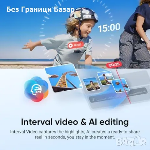 Нова Insta360 GO 3S 64GB Черна 4K Екшън Камера, Водоустойчива, Vlog, снимка 7 - Камери - 50167088