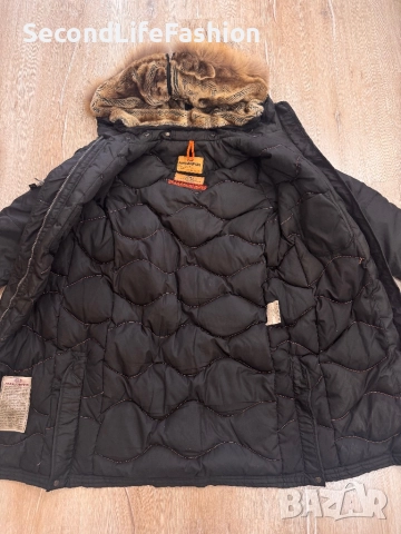 Дамско парка Parajumpers Masterpiece, черно, размер XS, пухено яке от гъши пух, снимка 10 - Якета - 52164426