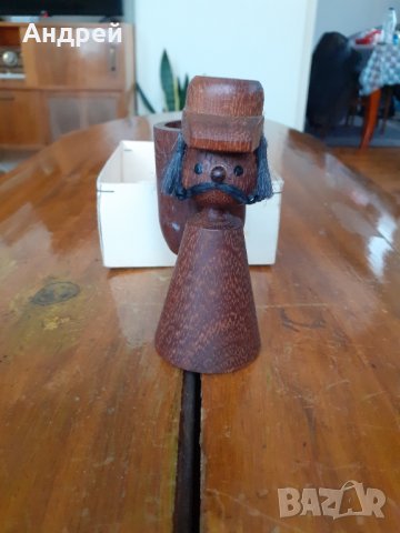 Стара дървена фигурка, снимка 2 - Антикварни и старинни предмети - 31580939