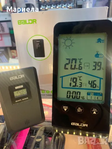 Цифрова метеорологична станция / Безжичен вътрешен външен термометър Хигрометър с 1 сензор, снимка 3 - Други стоки за дома - 47955972