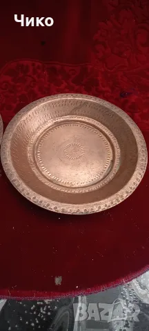 2броя медни чиний, снимка 2 - Антикварни и старинни предмети - 55788144