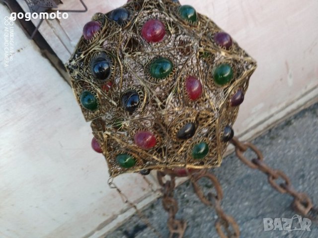 стар, стари, арт, старинен, винтидж висящ "абажур" за свещ, свещник 🕯️, снимка 17 - Декорация за дома - 44450406