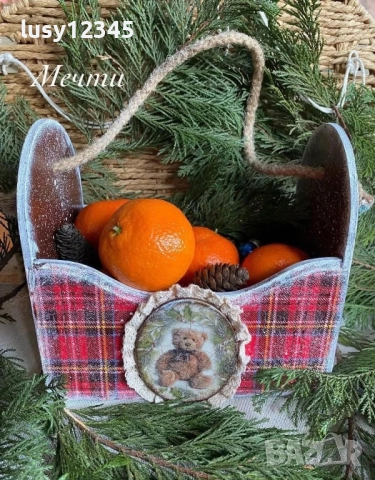 Весела, коледна кошничка!, снимка 3 - Коледни подаръци - 52237669