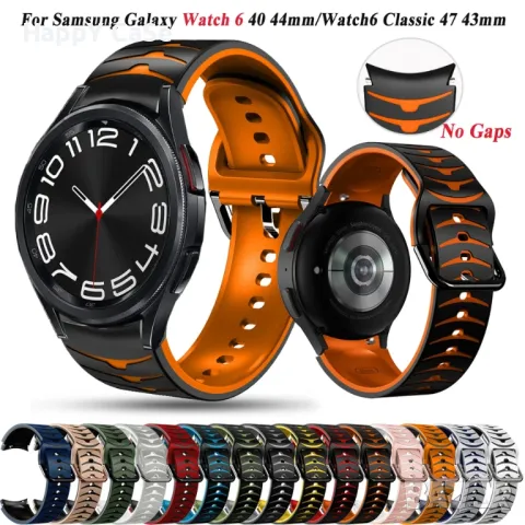 SPORT NO GAP Силиконова каишка за Samsung Galaxy Watch 7 6 5 4 3 Classic Pro