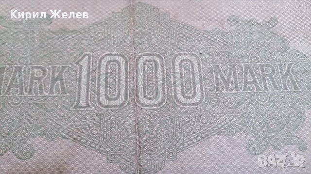 Колекционерска банкнота 1000 райх марки 1922година - 14610, снимка 7 - Нумизматика и бонистика - 29079174