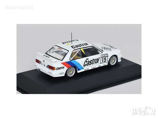BMW M3 Sport Evo n.15 Dieter Quester DTM 1991 - мащаб 1:43 на CMR моделът е нов в PVC дисплей-кейс, снимка 2 - Колекции - 52323601