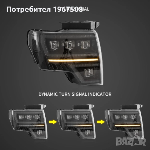 Комплект LED Matrix фарове с динамични мигачи за Ford F150 09 - 14, снимка 7 - Части - 52259720
