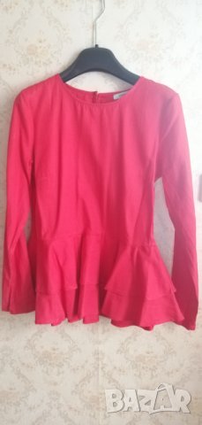 Червена блуза Reserved , снимка 2 - Блузи с дълъг ръкав и пуловери - 30213592