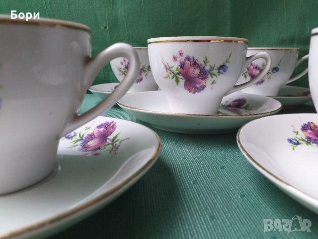 Български порцелан чаши за чай, снимка 4 - Чаши - 34176647
