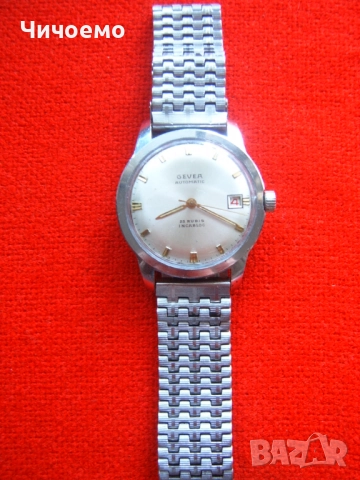 GEVEA automatic 25 rubis INCABLOC Швейцарски ретро мъжки часовник, снимка 7 - Антикварни и старинни предмети - 52930002