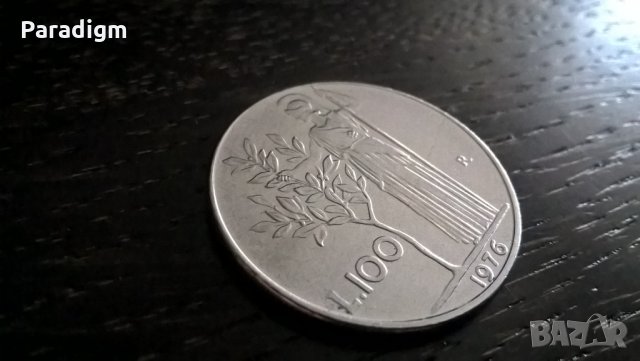 Монета - Италия - 100 лири | 1976г.