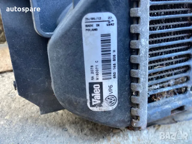 Воден радиатор,охладител, перка с дифузьор Vw Polo 09-17г. 1.2,1.4TSI. Audi. Skoda. Seat. 60145805H., снимка 7 - Части - 49572387